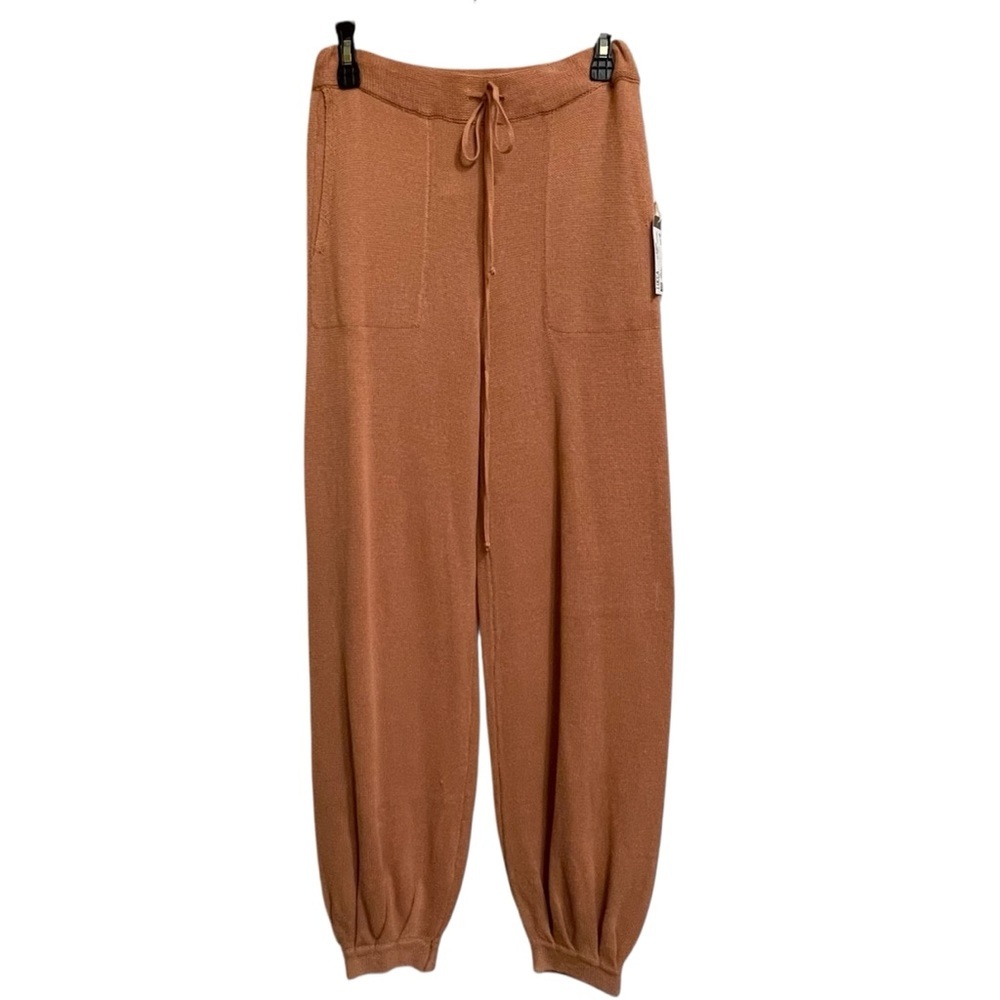 NWT Lucca Couture Maia Linen Cotton Knit Jogger and Duster Set in Clay Sz Small - Picture 7 of 14